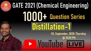 Mass Transfer Questions Practice Session Distillation 1  GATE Chemical  1000 Question Series [upl. by September261]