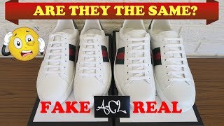 How To Spot Fake Gucci Ace Sneakers  Authentic vs Replica Gucci Ace Legit Check Review [upl. by Atsira857]