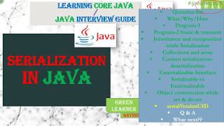 serialVersionUID in Serialization Process  Serialization In Java 11  Core Java Tutorial [upl. by Mathur]