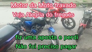 como destravar o motor da Moto que está parada a muito tempo [upl. by Ttayw]