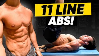 11 LINE ABS WORKOUT UPPER LOWER ABS amp OBLIQUES WORKOUT [upl. by Ymaral]