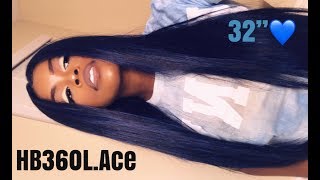 MOTOWN TRESS HB360LACE  32 INCH BLUE HAIR  Divatresscom [upl. by Favian951]