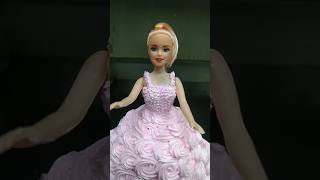 Pink Doll Cake । How To Make Doll Cake Design cake dollcake short [upl. by Eloisa]