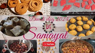 DG Samayal Plats Indiens en français diwali vlog diwali2024 badam murukku mixture mysorepak [upl. by Grimona496]