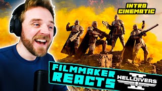 FILMMAKER REACTS HELLDIVERS 2 INTRO CINEMATIC [upl. by Atilrahc]