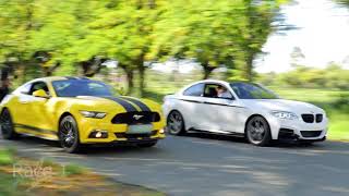 BMW M235i vs 2017 Ford Mustang GT drag race [upl. by Spooner813]