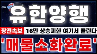 유한양행 주가분석 quot10월22일 장전속보 16만 상승제한 여기서 풀린다 고점매물소화 마무리quot 연쇄폭발이 구간 반드시 체크하세요유한양행 유한양행분석 유한양행주가전망 [upl. by Aihsemak443]