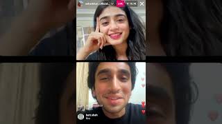 Sehar Khan amp Hamza Sohail Full Instagram Live seharkhan trending hamzasohail farmeed fairytale [upl. by Marriott119]