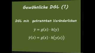 Gewöhnliche Differentialgleichungen 1 [upl. by Jordans]