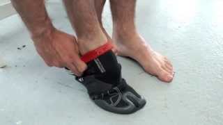 How to Put wetsuit booties on easily and take them off [upl. by Eneja]