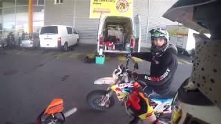 7 min RAW STUNTRIDING  Wheelie  KTM EXC 125  Valenti SM 50 [upl. by Averi36]