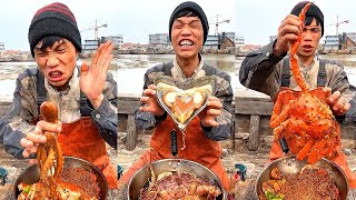 Fishermen eating seafood dinners are too delicious 666 help you stirfry seafood to broadcast live二五 [upl. by Htabmas884]