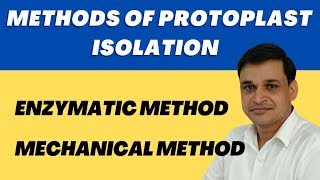 Methods for isolation of protoplast Mechanical and Enzymatic  Plant Biotechnology [upl. by Audres716]