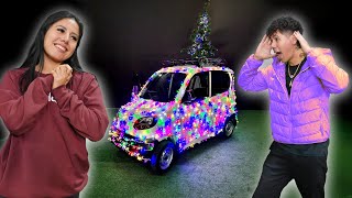 ¡DECORAMOS MI COCHE con 10000 LUCES de NAVIDAD  ANTRAX ☣ [upl. by Maggs]