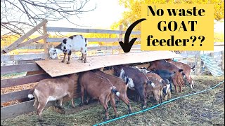 I FINALLY did it Crack the goat code and STOP hay waste DIY Goat Feeder [upl. by Derayne]