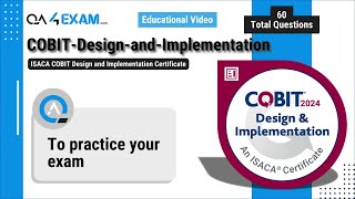 ISACA COBIT Design and Implementation Certificate [upl. by Eniamrahs]