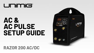 RAZOR 200 ACDC  AC Welding Setup Guide [upl. by Eentruoc]