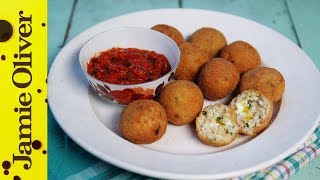 Classic Arancini Di Riso Risotto Rice Balls  Gennaro Contaldo [upl. by Lletnuahs226]