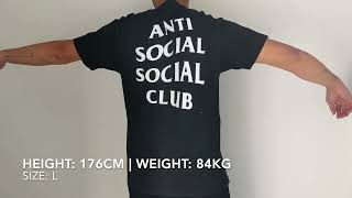 Anti Social Social Club ASSC Tee  Up Close and Sizing Guide [upl. by Gusta731]