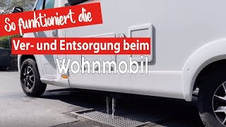 Ver und Entsorgung beim Wohnmobil🚽🚿Wasser auffüllen  Chemietoilette entleeren  Weinsberg Pepper [upl. by Assi355]