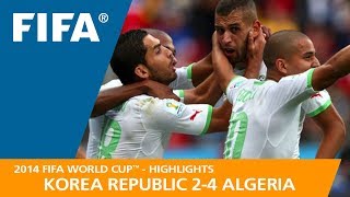 Korea Republic v Algeria  2014 FIFA World Cup  Match Highlights [upl. by Anaihs442]