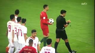 Cristiano Ronaldo vs Alireza Beiranvand in penalty [upl. by Descombes]