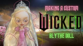 Making a Glinda Blythe Doll  Wicked OOAK Custom Doll [upl. by Clardy]