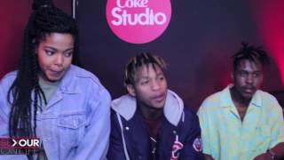 The Chemistry Between HeavyKDrumBossShekinahHD WTF CokeStudioChats [upl. by Yssac]