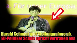 Kontext „Harald Schmidt gibt eine Stellungnahme EUPolitiker Scholz äußerte sich nach der Europaw [upl. by Lail]