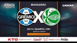 AO VIVO GRÊMIO 2X2 JUVENTUDE  BRASILEIRÃO  JORNADA DIGITAL  20112024 [upl. by Eyaj]