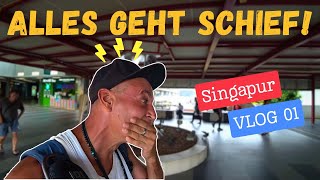 Albtraum in Singapur Meine Weltreise ging komplett schief  Singapur VLOG 01 [upl. by Ynohtnakram]