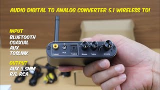 Bluetooth Receiver Audio Digital to Analog Converter 51 Wireless T01  Gudang Barang [upl. by Trista]