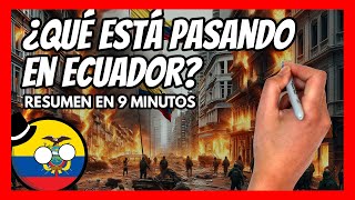 ✅ ¿Qué está PASANDO en ECUADOR  Explicación de la crisis en 9 minutos [upl. by Ynnaej]