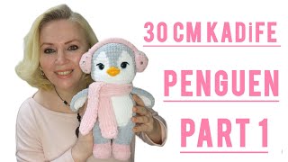 KADİFE PENGUEN PART 1 BACAK amigurumicrochet amigurumipenguen [upl. by Aidile]