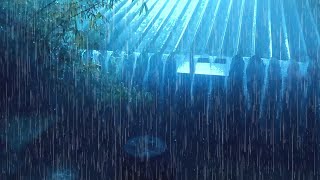 Deep Sleep with Heavy Rain on Tin Roof amp Concussive Thunderstorm [upl. by Normalie]