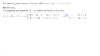 Funções reais de variável real  Aula 8  Função módulo Exercício 81c [upl. by Anitsirc417]