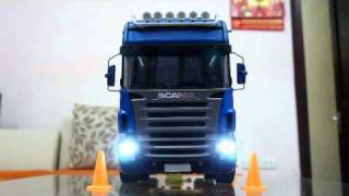 Tamiya Scania Servonaut SMX V8 [upl. by Enitsirt]