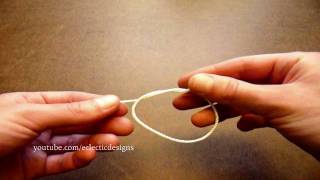 How to Tie Four Basic Knots  Jewelrymaking Techniques [upl. by Einahpets]