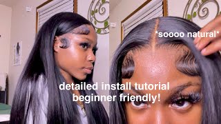 Detailed Straight 20 inch Wig Install Tutorial  Beginner Friendly af  BestLaceWigs [upl. by Dirraj288]