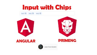 PrimeNG Chips Component inside the Input  Angular [upl. by Artimed]