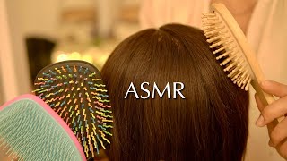 Extremely Relaxing ASMR Hair Brushing With 10 Brushes  Sleep Within Minutes 💤 No Talking [upl. by Ayadahs]