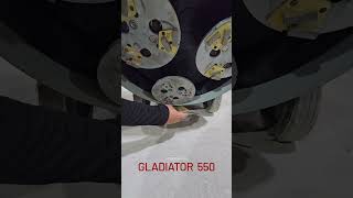 GLADIATOR 550 POLISHING CONCRETE GRINDER MACHINE PART 1 [upl. by Aihtela]