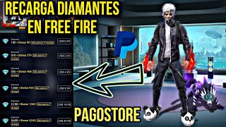 CÓMO RECARGAR DIAMANTES EN FREE FIRE POR PAGOSTORE FÁCIL Y RÁPIDO 2023 [upl. by Ycnahc]