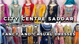 City Center Saddar Rawalpindi 💫 Readymade Fancy and Casual dresses  Train ka Safar  Shopping 🛍 [upl. by Oiredised531]