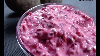 Beetroot Raita  Beetroot Koshimbir  Beetroot Yogurt Salad  बिटाची कोशिंबीर  Oilfree recipe [upl. by Llehsor]