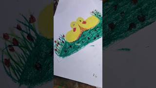 Crazy painting tips for oil pastels😱👍💯shortvideoyoutubeshortsviralvideo [upl. by Einaffyt]