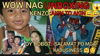 SHARING IS CARING 😊UNBOXING NG ROBOT NI KHENZO 😱SALAMAT PO 😊kabusinessofficial PapadinzTV [upl. by Eiclud]