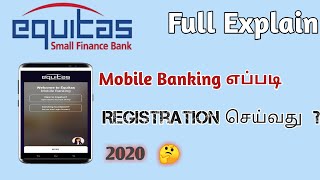 How to Equitas Mobile Banking Registration in Tamil  Mobile Banking Register For Equitas Bank Tamil [upl. by Tseng498]