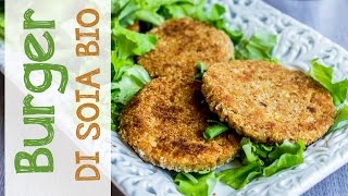 BURGER DI SOIA fatti in casa FACILI PROTEICI e LIGHT perfetti per la CENA  Vegan burger recipe [upl. by Wil]