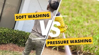 Pressure Washing Versus Soft Washing [upl. by Feucht]